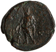 As - Clodius Albinus COS II S C; Asclepius reverse image