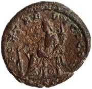 As - Clodius Albinus FORT REDVCI COS II S C; Fortuna, Rome, 194-195 reverse image