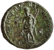 As - Clodius Albinus SAECVLO FRVGIFERO COS II S C; Saeculum Frugiferum, Rome, 194-195 reverse image