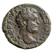Dupondius - Clodius Albinus COS II S C; Asclepius obverse image