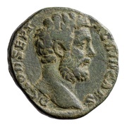 Dupondius - Clodius Albinus FELICITAS COS II S C; Felicitas obverse image