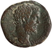 Sestertius - Clodius Albinus FELICITAS COS II S C; Felicitas obverse image