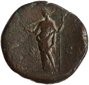 Sestertius - Clodius Albinus FELICITAS COS II S C; Felicitas reverse image