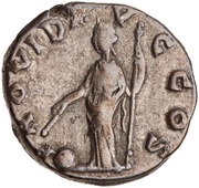 Denarius - Clodius Albinus PROVID AVG COS; Providentia, Rome, 193 reverse image