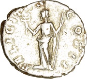 Denarius - Clodius Albinus FELICITAS COS II; Felicitas, Rome, 194-195 reverse image