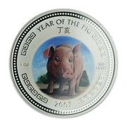 3000 Riels Year of the Pig, Cambodia, 2007 reverse image
