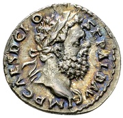 Denarius - Clodius Albinus VIRTVTI AVG COS II; Virtus obverse image