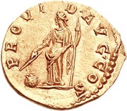 Aureus - Clodius Albinus PROVID AVG COS; Providentia reverse image