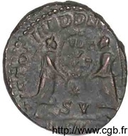 Follis - Decentius VICTORIAE DD NN AVG ET CAE; Lugdunum reverse image