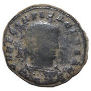 Follis - Decentius VICTORIAE DD NN AVG ET CAE; Arelate obverse image