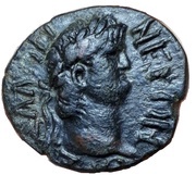 Dupondius - Nero AΡIΣTIΩNOΣ ΣTΡATHΓOY; Apollo; Thessaly obverse image