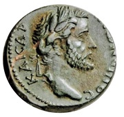 Æ20 - Antoninus Pius Koinon obverse image