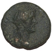 Æ28 - Antoninus Pius KOINON MAKEΔONΩN; Koinon of Macedonia obverse image