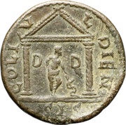Æ24 - Gordianus III COL IVL DIENSIS D D; Dium reverse image