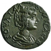 Tetrassarion - Julia Domna TYPANΩN; Tyra obverse image