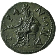 Tetrassarion - Julia Domna TYPANΩN; Tyra reverse image