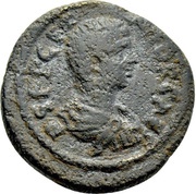 Æ20 - Geta MID DEAE COL CREM; Cremna obverse image