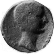 Æ18 - Tiberius ΑΙΑΚΟϹ; Aegina obverse image
