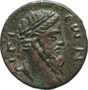 Hemiobol - Antonius Pius ΗΜΙΟΒΕΛΙΝ; Aegium obverse image