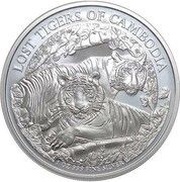 3000 Riels Lost Tigers of Cambodia, Cambodia, 2024 reverse image