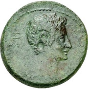 Æ22 - Augustus Wreath obverse image