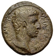 Æ21 - Germanicus Parsley wreath obverse image