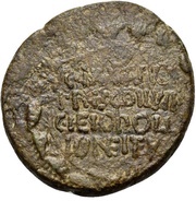 Æ21 - Germanicus Parsley wreath reverse image