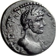 Æ19 - Hadrian ΔΕΛΦΩΝ; Delphi obverse image