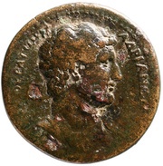 Sestertius - Hadrian ΗΛΕΙωΝ; Elis obverse image