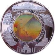 10 000 Riels - Norodom Sihamoni Pyramids of Egypt, Cambodia, 2005 reverse image
