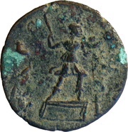 Æ25 - Commodus ΠΑΓΑΕωΝ; Pagae reverse image