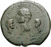 Dupondius - Augustus L VOLVSIVS SATVR ACHVL; Achulla obverse image