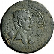 Sestertius - Augustus CAESAR; Hadrumetum obverse image