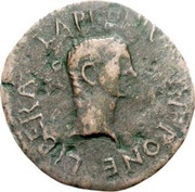 As - Tiberius L APRONIVS HIPPONE LIBERA; Hippo Regius reverse image