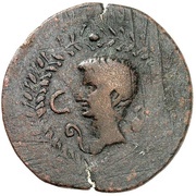 Æ30–32 - Augustus Minerva and Apollo obverse image