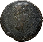 Æ28–29 - Augustus Tyche; pyln wyᶜt obverse image