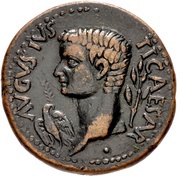 Æ28–31 - Tiberius Apollo obverse image