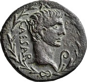 Dupondius - Augustus CAESAR; Sabratha reverse image