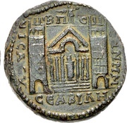 Æ30 - Elagabalus ϹΕ ΑΒΙΛΗΝωΝ Κ Ϲ Ι Ϲ ΑϹΥ; Abila reverse image
