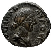Æ23 - Lucilla ΤΥΧΗ ΑΔΡΑΗΝωΝ; Adraa obverse image