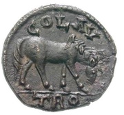 Æ Horse; Alexandria Troas reverse image