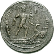 Æ38 - Severus Alexander ΕΠΙ ϹΤΡΑ ΑΥΡ Κ[...] ΑΝΤΑΝΔΡΙΩΝ; Antandrus, Rome, 222-235 reverse image