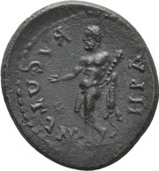 Æ22 - Traianus ΗΡΑΚΛΕΩΤΩΝ; Heraclea Salbace reverse image