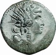 Æ37 ΡΟΔΙΩΝ, ΕΠΙ ΥΨΙΚΛΗΟΥϹ obverse image
