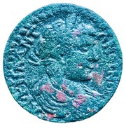 Æ23 - Elagabalus ΜΗΤΡΟΠΟΛEΙΤΩΝ; Metropolis, Ionia obverse image