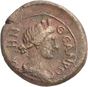 Æ17 - ΘΕΑΝ ΡΩΜΗΝ, Rome, 40-60 reverse image