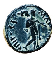 Æ20 - Maeonia ΕΠΙ ΡΟΥΦΟΥ ΜΑΙΟΝΩΝ; Heracles reverse image