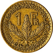 1 Franc reverse image