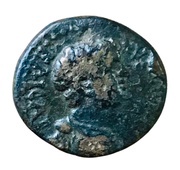 Æ15 - Domitianus as Caesar ΦΛΑΒΙ ΦΙΛΑΔΕΛΦΕΩΝ; Philadelphia, Lydia obverse image