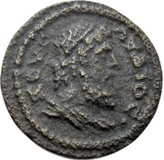 Æ16 Bull left of altars obverse image